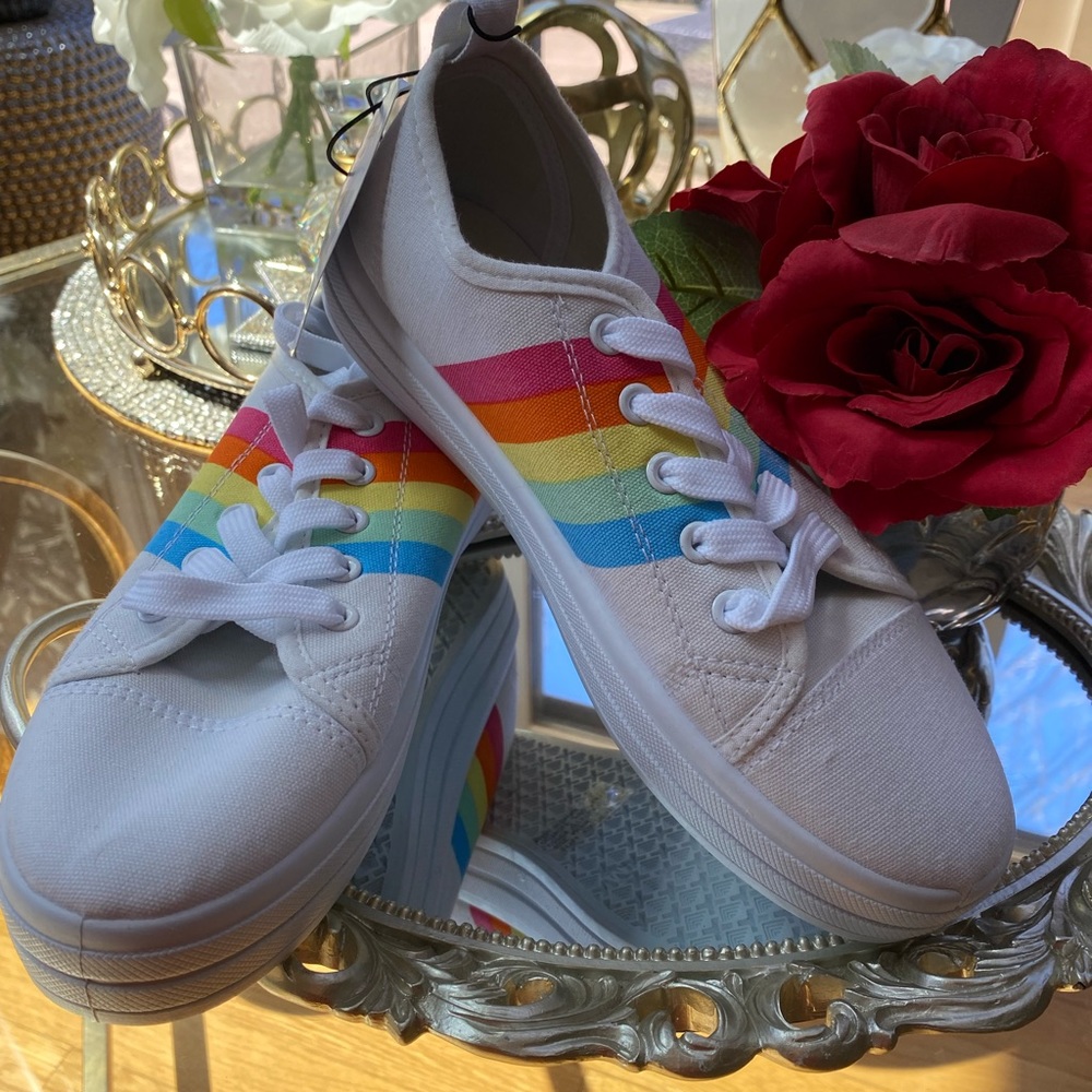 Fun colorful boat sneakers